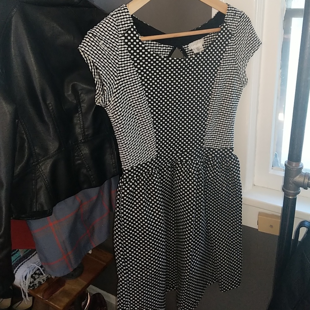 Black and White polka dot dress